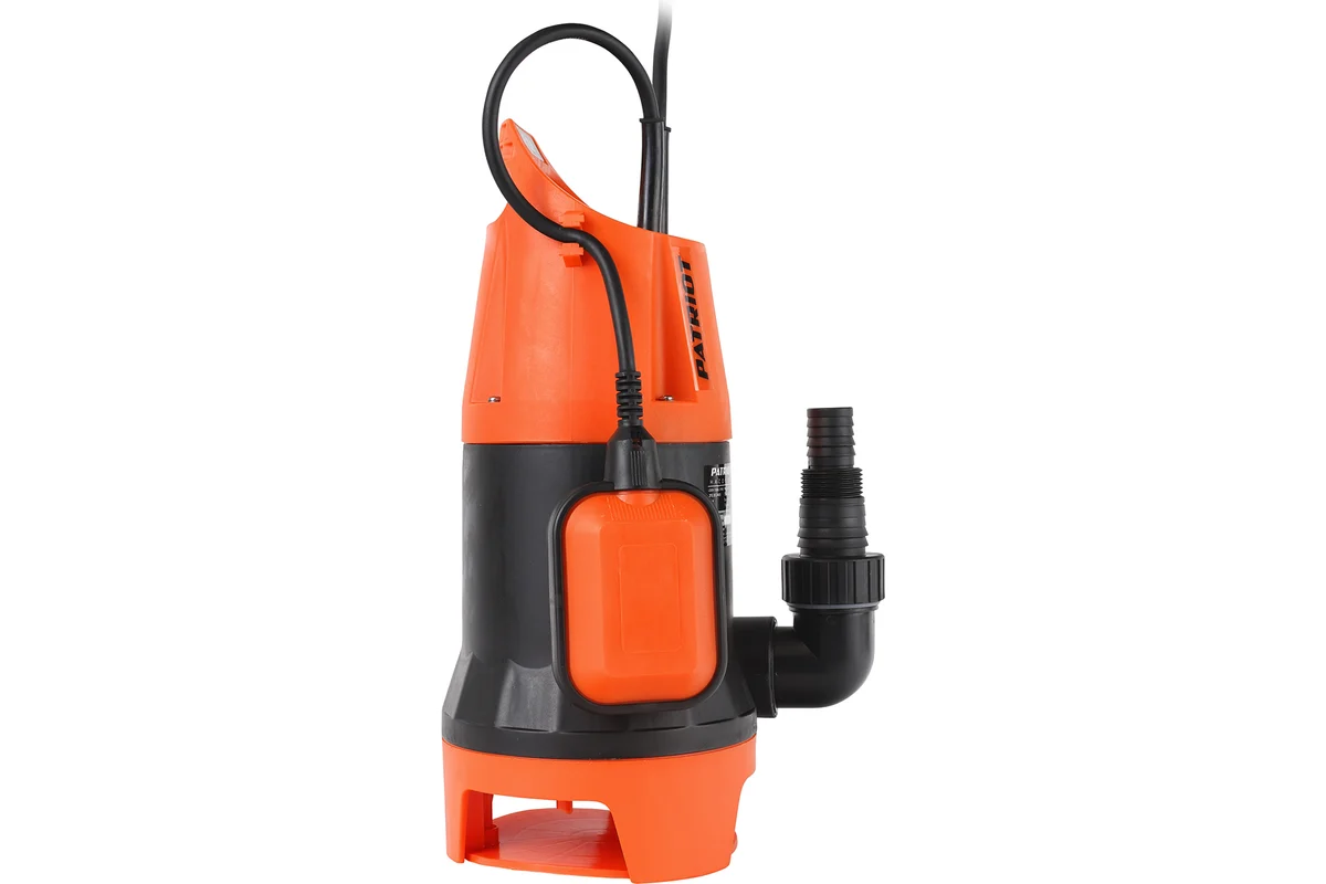 Насос дренажный PATRIOT F 1100, для грязной воды, корпус - пластик, 1120 Вт, 15700 л/час.
