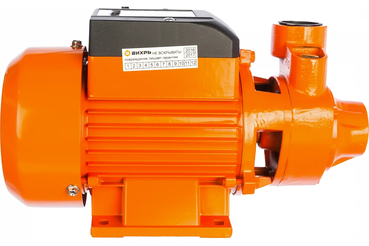 Поверхностный насос ПН-370 Вихрь, 370Вт, гл. всас. 9м, H 30м, 45 л/мин