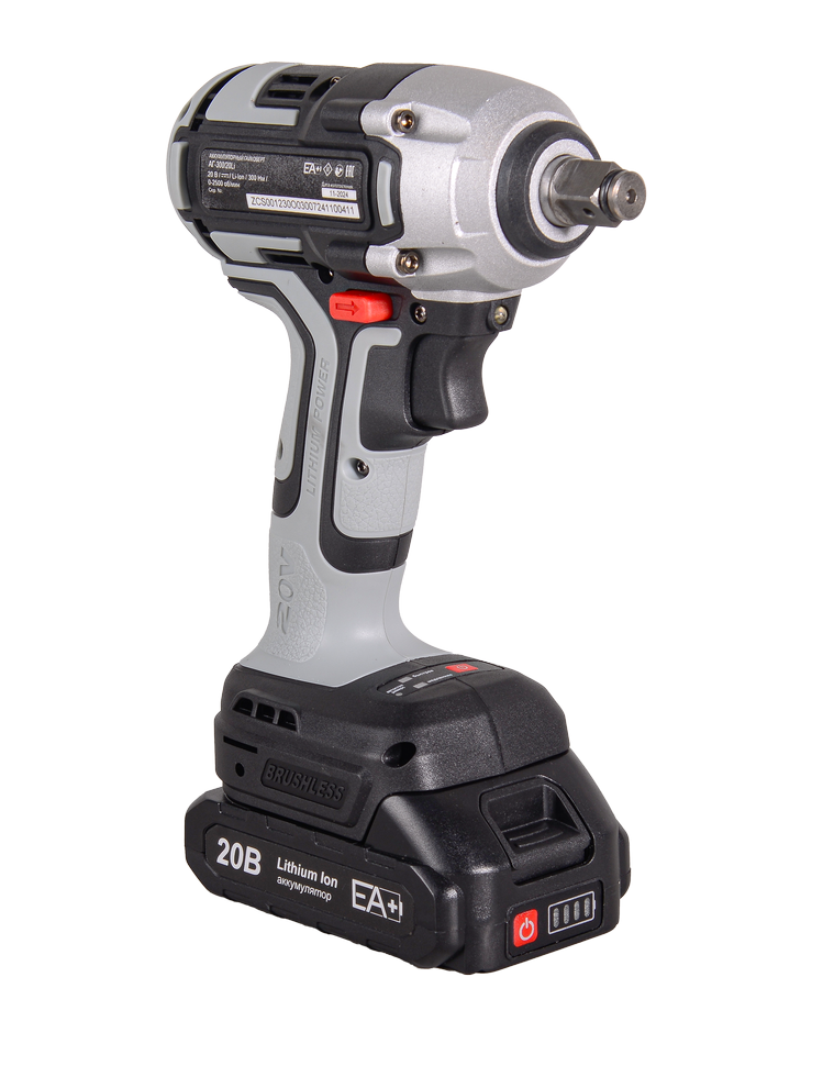 Гайковерт аккумуляторный АГ-300/20L 1/2" 300Нм (в комплекте 2 АКБ и ЗУ) в кейсе Ресанта