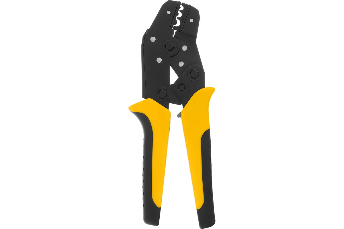 Клещи для обжима неизолированных наконечников НК и НВ, разъемов РП, 1,5 - 6 мм2// Denzel