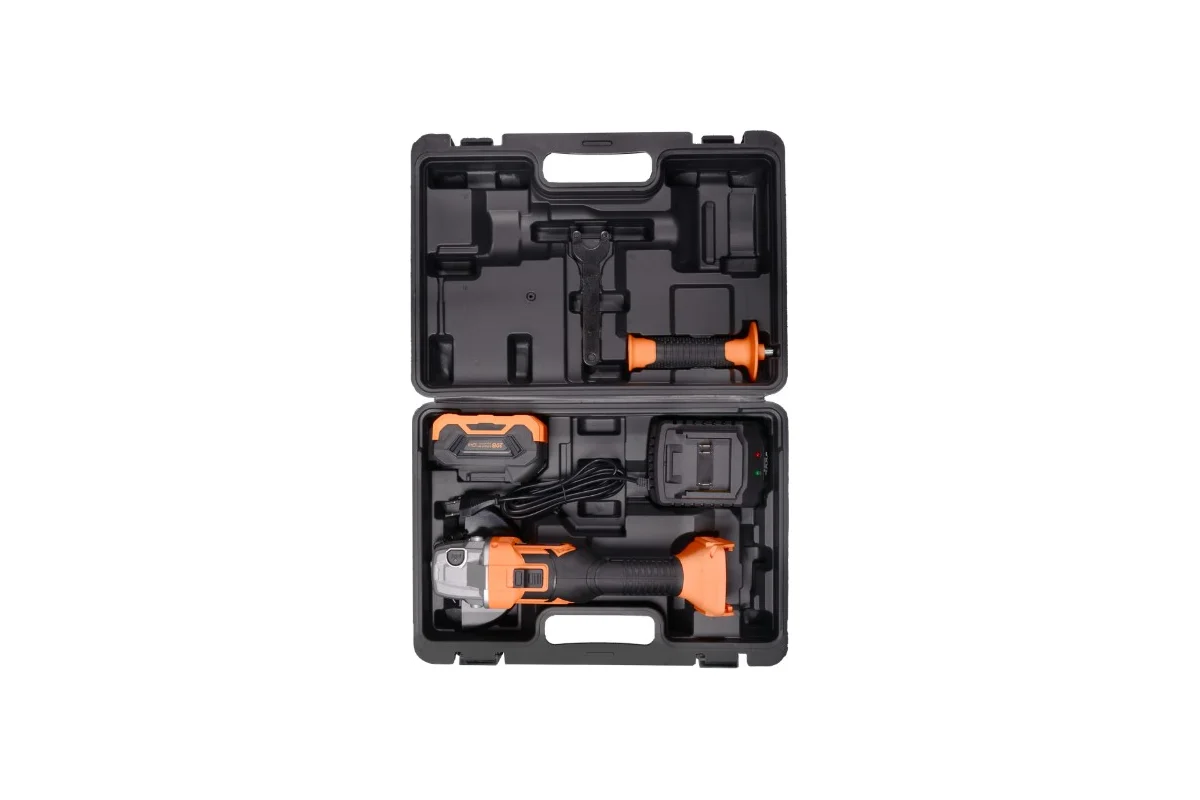 Углошлифовальная машина аккумуляторная АУШМ-125/20Li (в комплекте 1 АКБ и ЗУ) ЕА+ в кейсе Вихрь