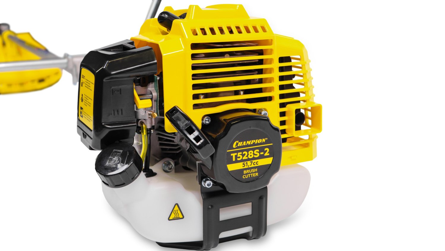 Бензотриммер CHAMPION T 528S-2, 1,47 кВт, не разъемн, пр. штанга, 51,7 см3, вело-руль