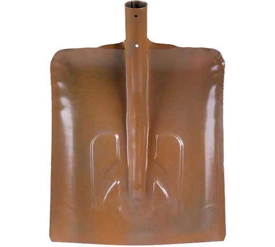 Лопата для уборки снега тротуарная стальная без черенка 340х385 мм