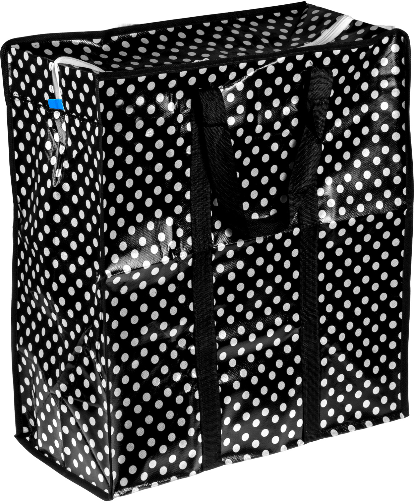 Сумка хозяйственная на молнии, горошек, 50х55х25 см, PERFECTO LINEA