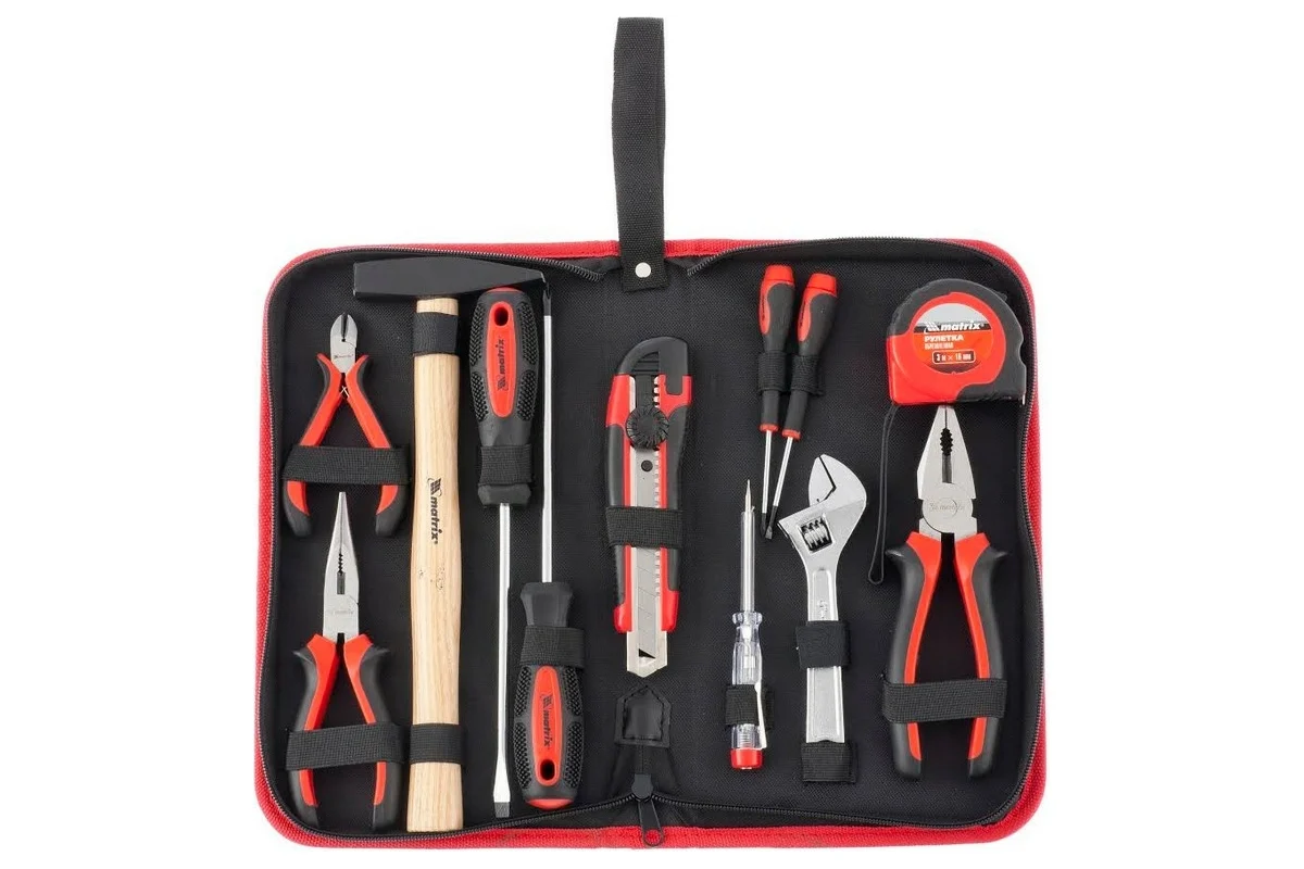 Набор инструментов бытовой, 12 предметов// Matrix