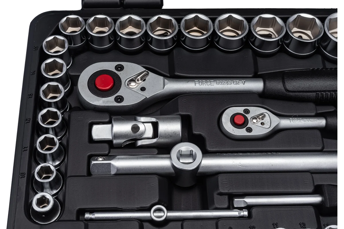 FORCE 4941R-5 1/4", 1/2", Набор инструментов 94 пр. 6-гран.