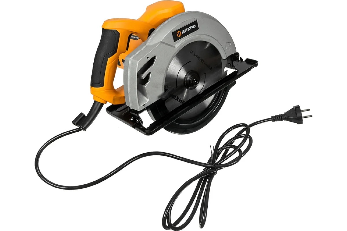 ВИХРЬ ДП-185/1600  Пила диск., 1,6 кВт, 4500 об/мин, диск 185х20 мм, гл. пропила 65 мм, 4,5 кг