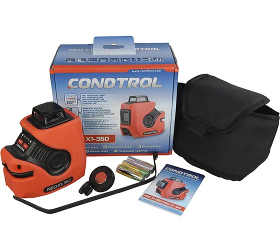 Лазерный нивелир-уровень CONDTROL NEO X1-360, диап. 30/60 м
