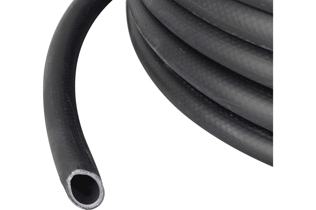 Шланг резиновый армированный, 19х25-1,0 - ВГ. (ТЭП), бухта 50 м (чёрный) Вихрь