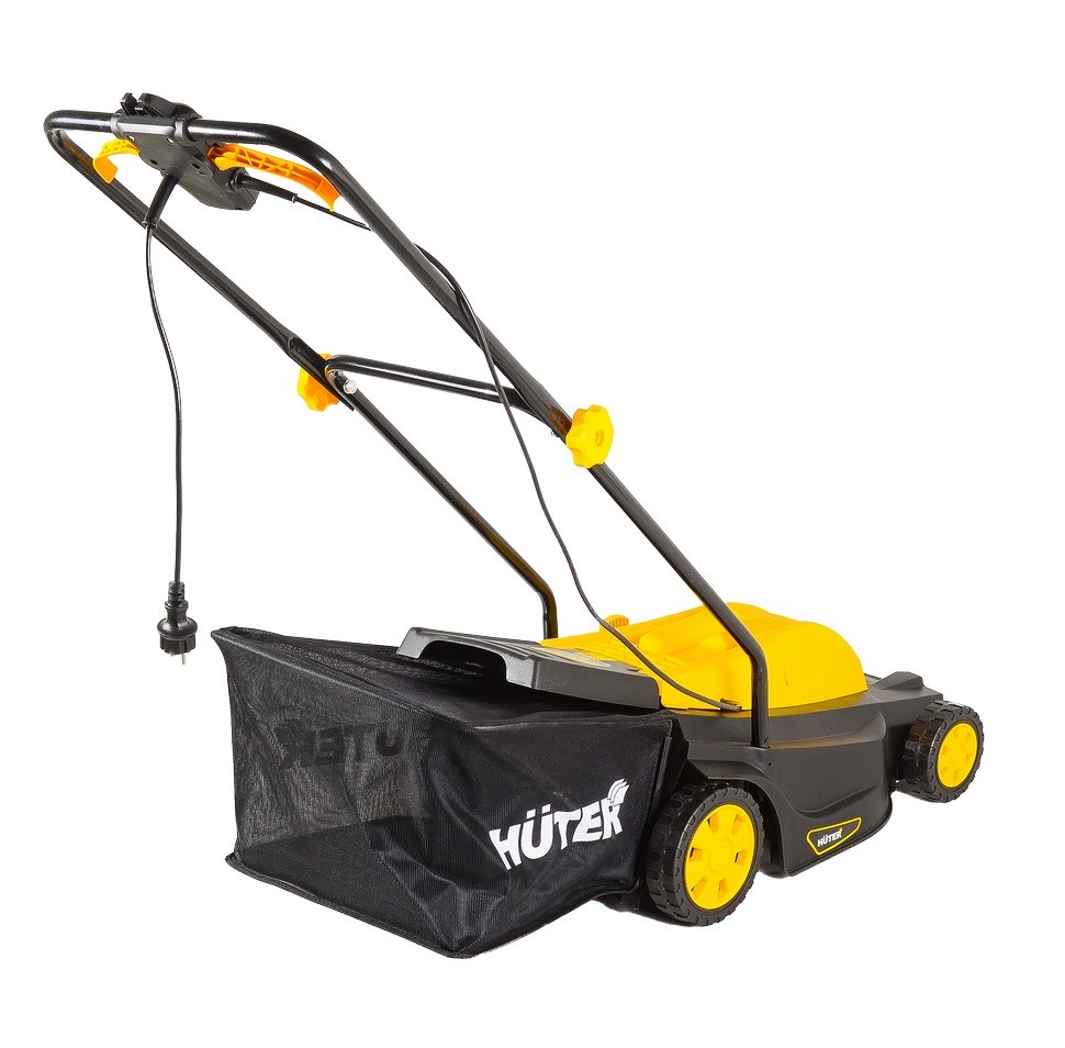 Эл.газонокосилка HUTER ELM-2000T, 2,0кВт, ширина кошения 43см, высота кош. 25-75 мм, травосб.45л.