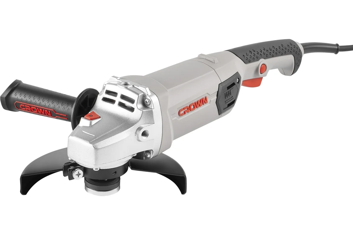 Угловая шлифовальная машина CROWN CT13507-180N,  Ø180 мм,1500 Вт,  8500 об/мин, 