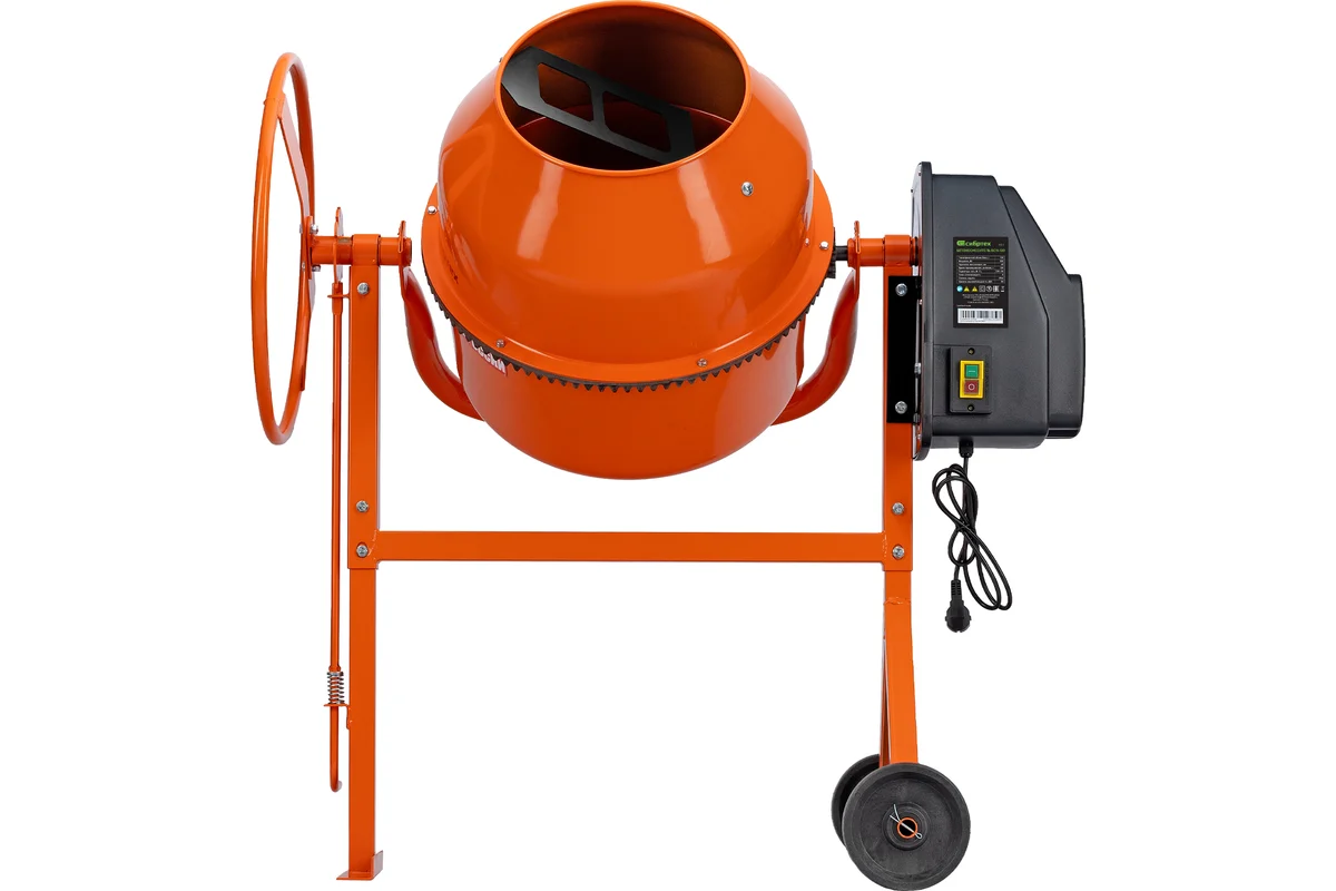 Бетоносмеситель БСН-130, мощность 500 Вт, чугунный венец // Сибртех