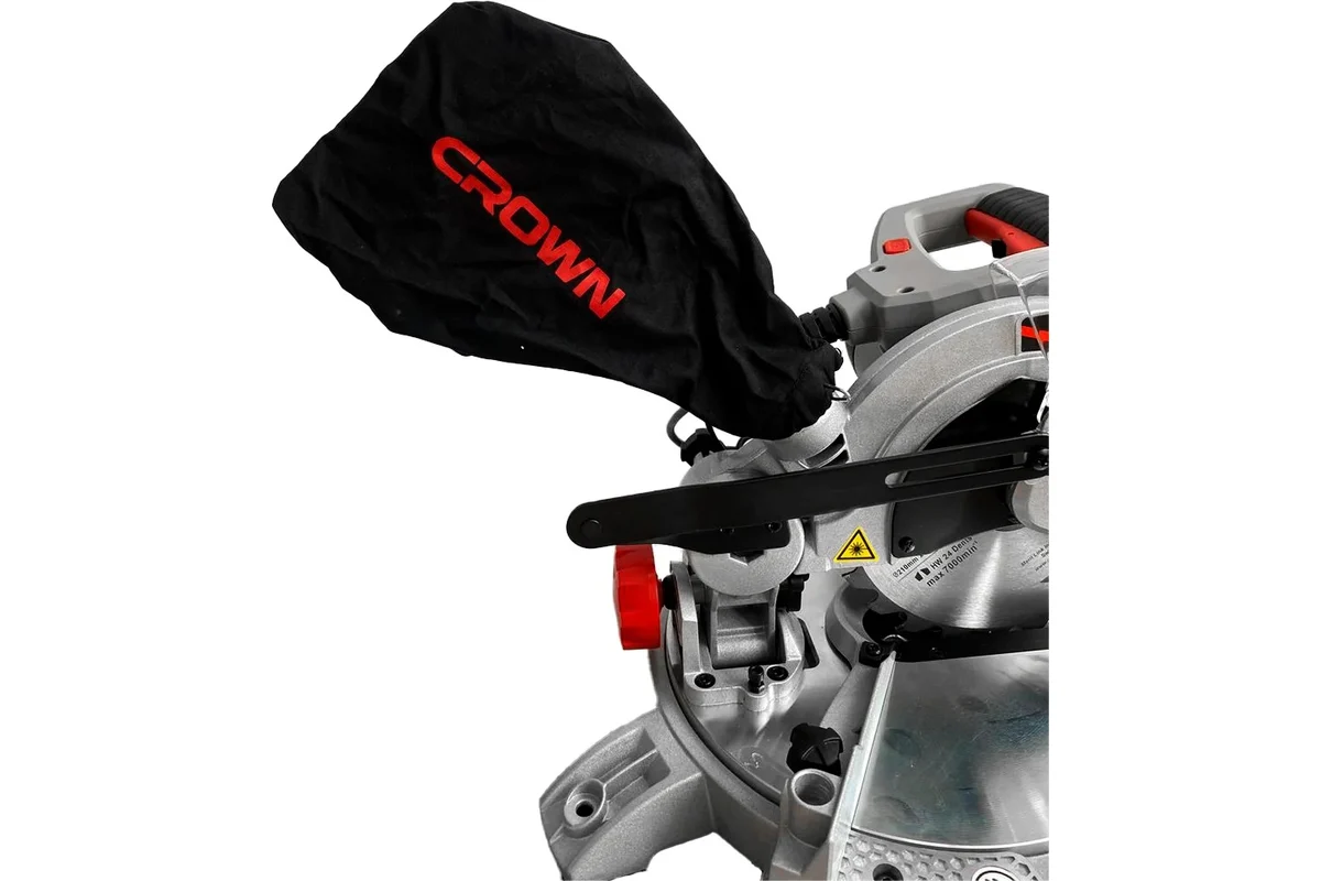 Торцовочная пила CROWN CT15235, 1400 Вт, 5000об/мин, 210х30 мм