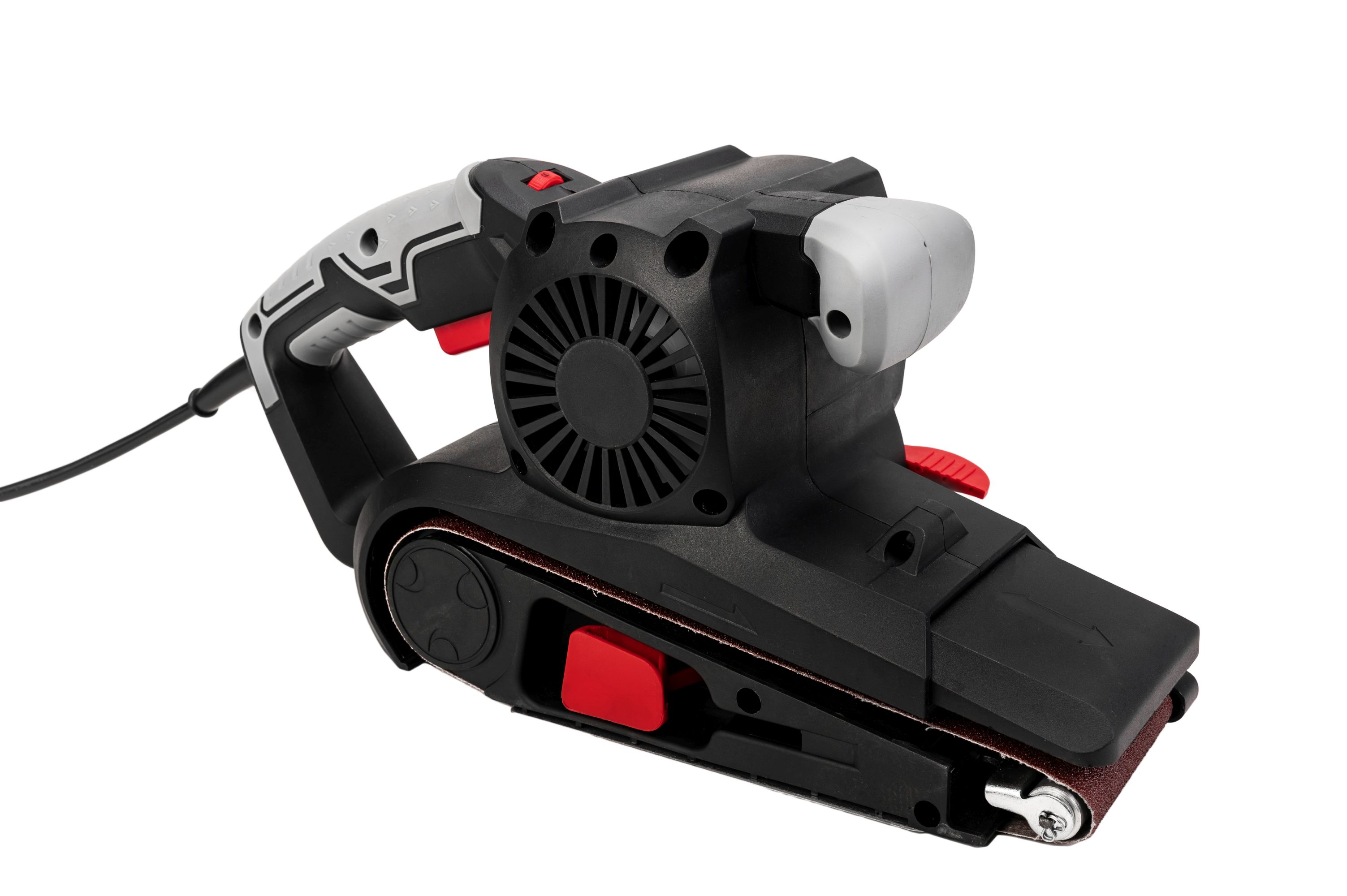 Шлифмашина ленточная электрич. P.I.T. PBS75-C1 МАСТЕР (900 Вт, лента 75х533мм, 200-380об/мин)