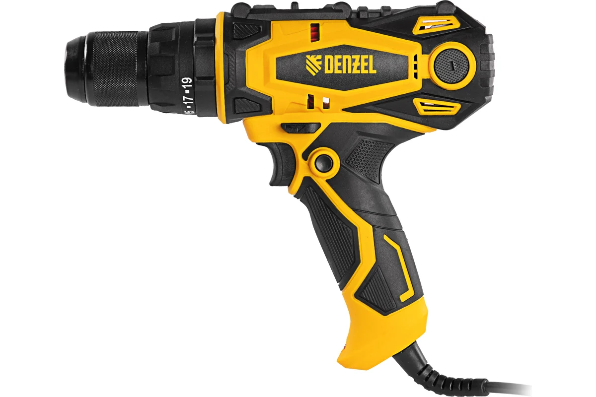 Дрель-шуруповерт сетевая ударная ISD-300-13// Denzel