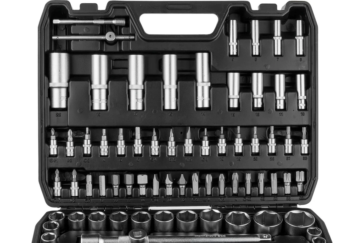 Набор головок и бит 108пр. 1/4",1/2" PRO STARTUL STUTTGART (PRO-108S)