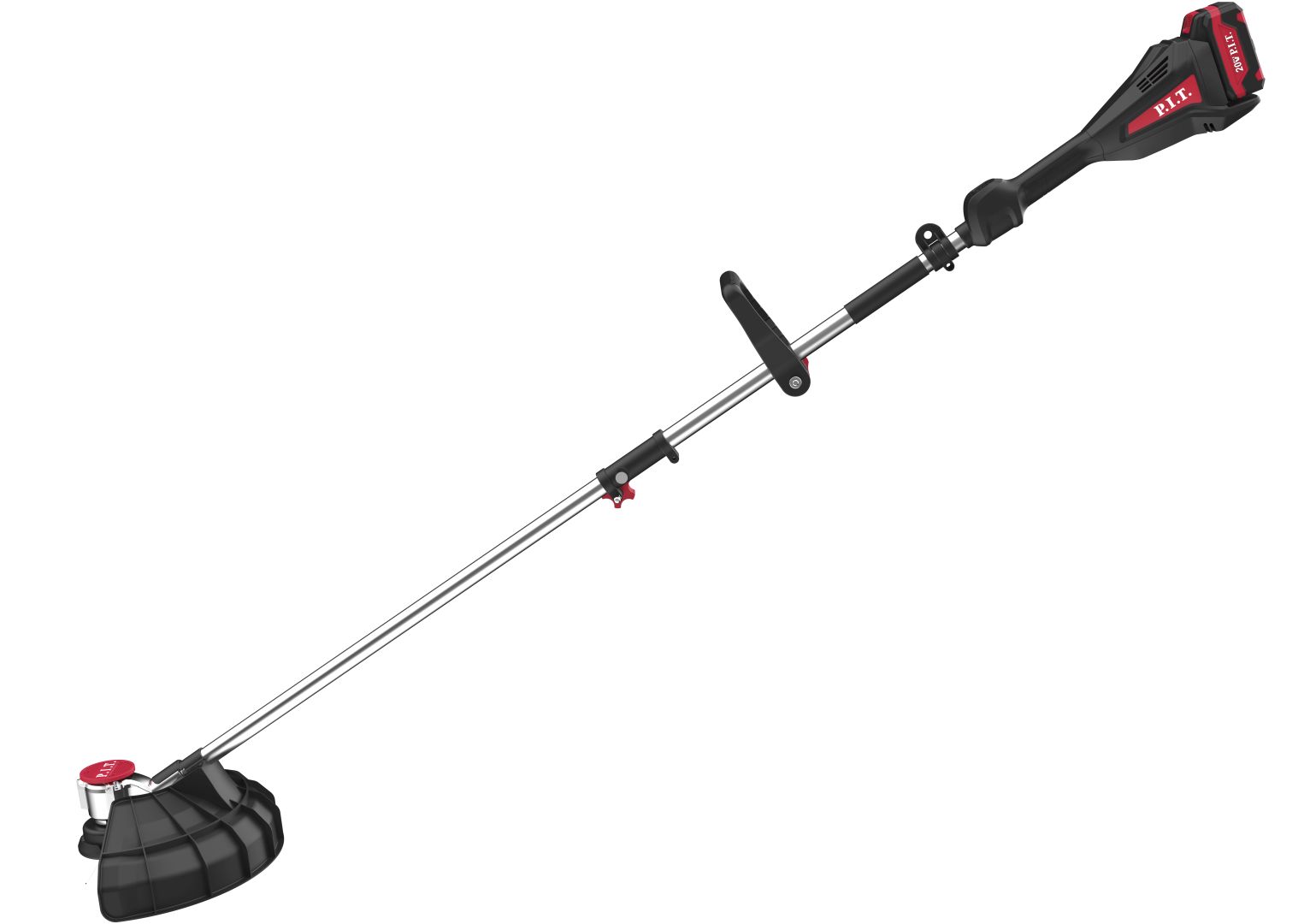 Триммер аккум. бесщёточный P.I.T. PTR20H-330A/1 (20В, 5500об., Ø255/330мм, ниж.двиг., 1акб4Ач, ЗУ)