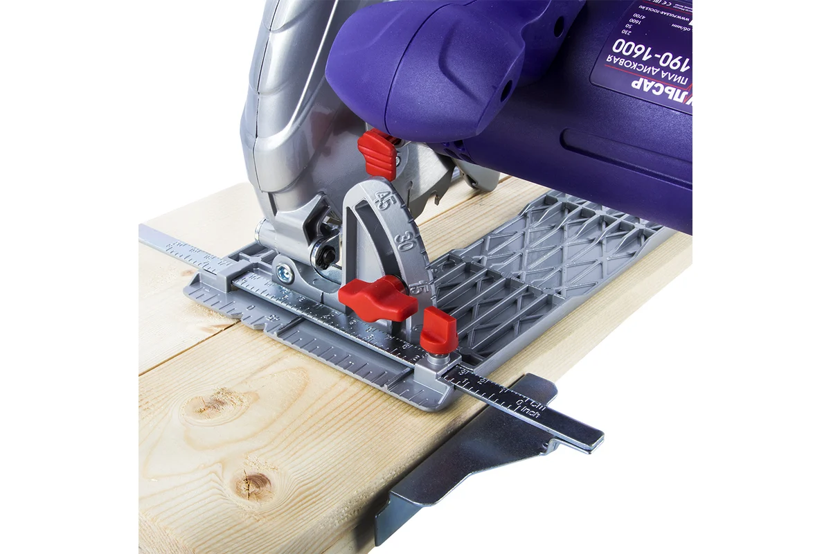 Пила дисковая ПУЛЬСАР ПД 190-1600 1600Вт,190х20мм, 65мм пропил,5кг