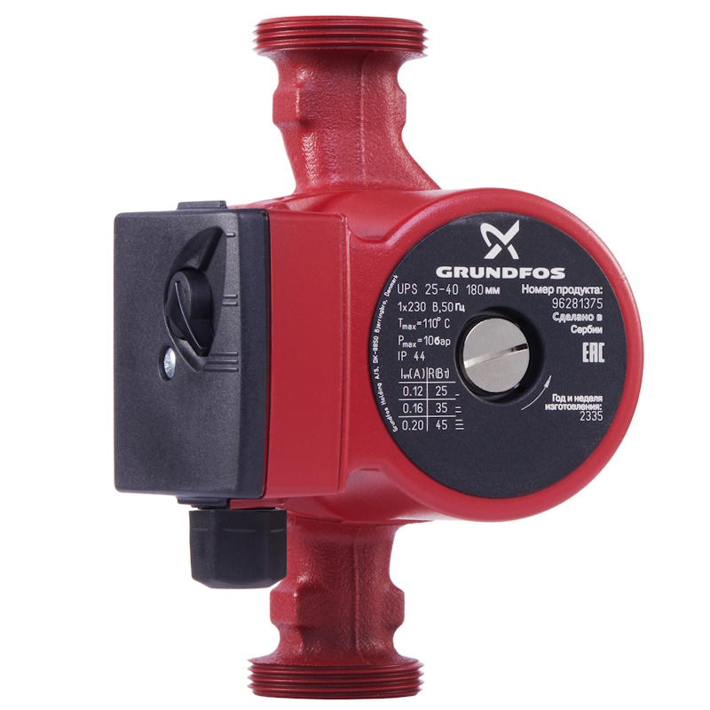 Насос циркуляционный GRUNDFOS UPS 25-40