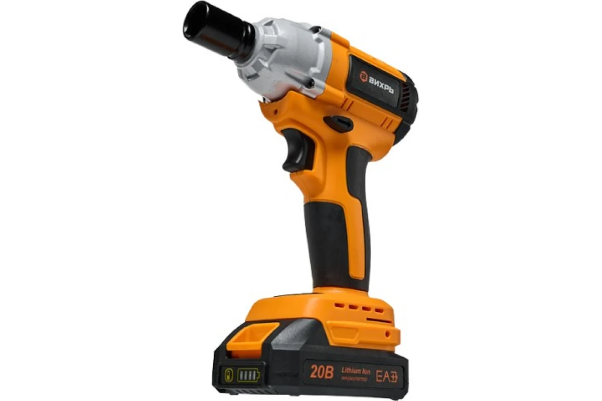 Гайковерт аккумуляторный АГ-300/20Li (в комплекте 2 АКБ и ЗУ) в кейсе Вихрь