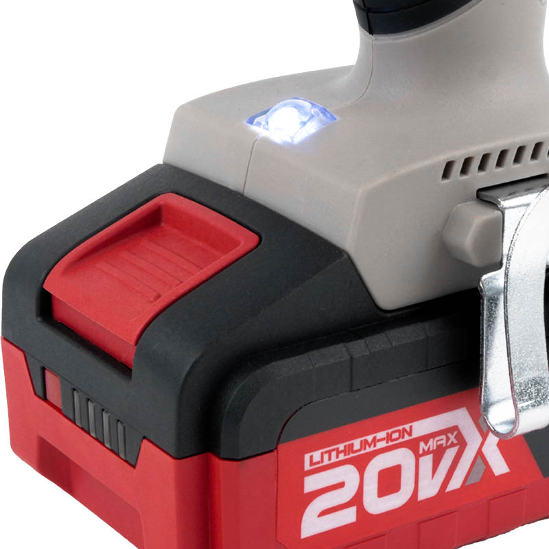 Аккум. ударн. шуруп. CROWN CT21075HMX-4 BMC, 20В,2х4,0Ач,0-400/0-1500об/мин,БЗП 13мм,45/55Нм,1,88кг