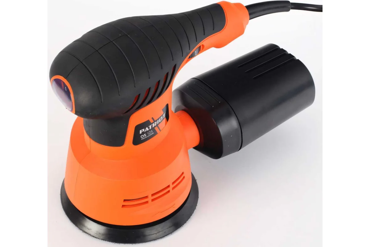 Машина эксцентриковая шлифовальная PATRIOT OS 125, мощность 270 вт, платформа 125 мм,  5000-12000 об