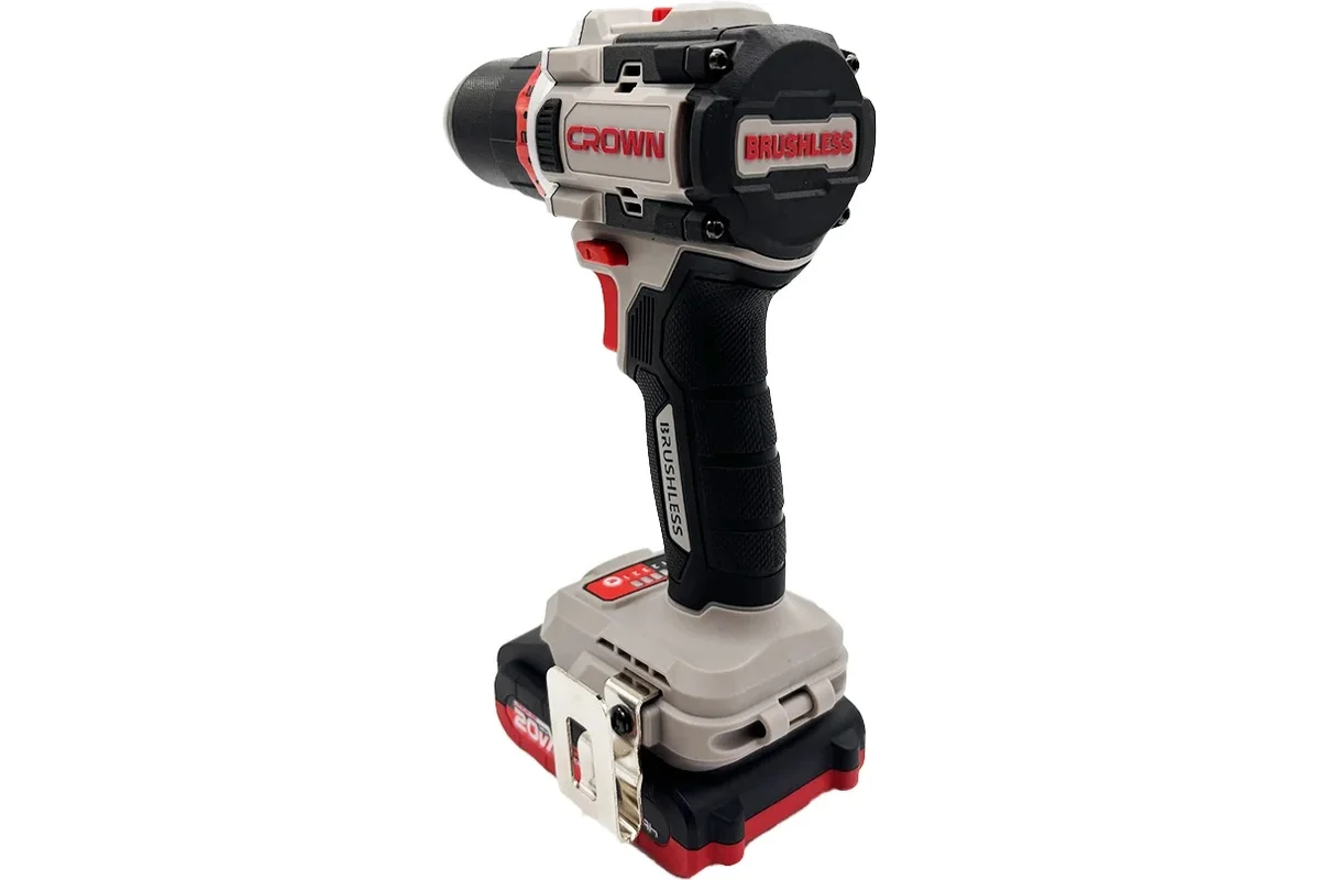 Аккумуляторная дрель-шуруповерт BL CROWN CT21128HMX-2 BMC 20В, 2*2.0Ач, 30/50Нм, кейс