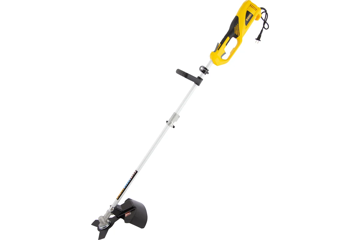 Триммер электрический TE-1200, 1200 Вт, 380 мм, катушка, диск, разборная штанга// Denzel