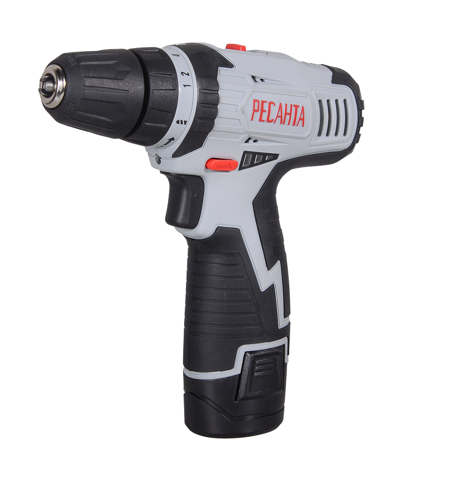 Дрель-шуруповерт аккумуляторная ДА-12-2ЛК Ресанта