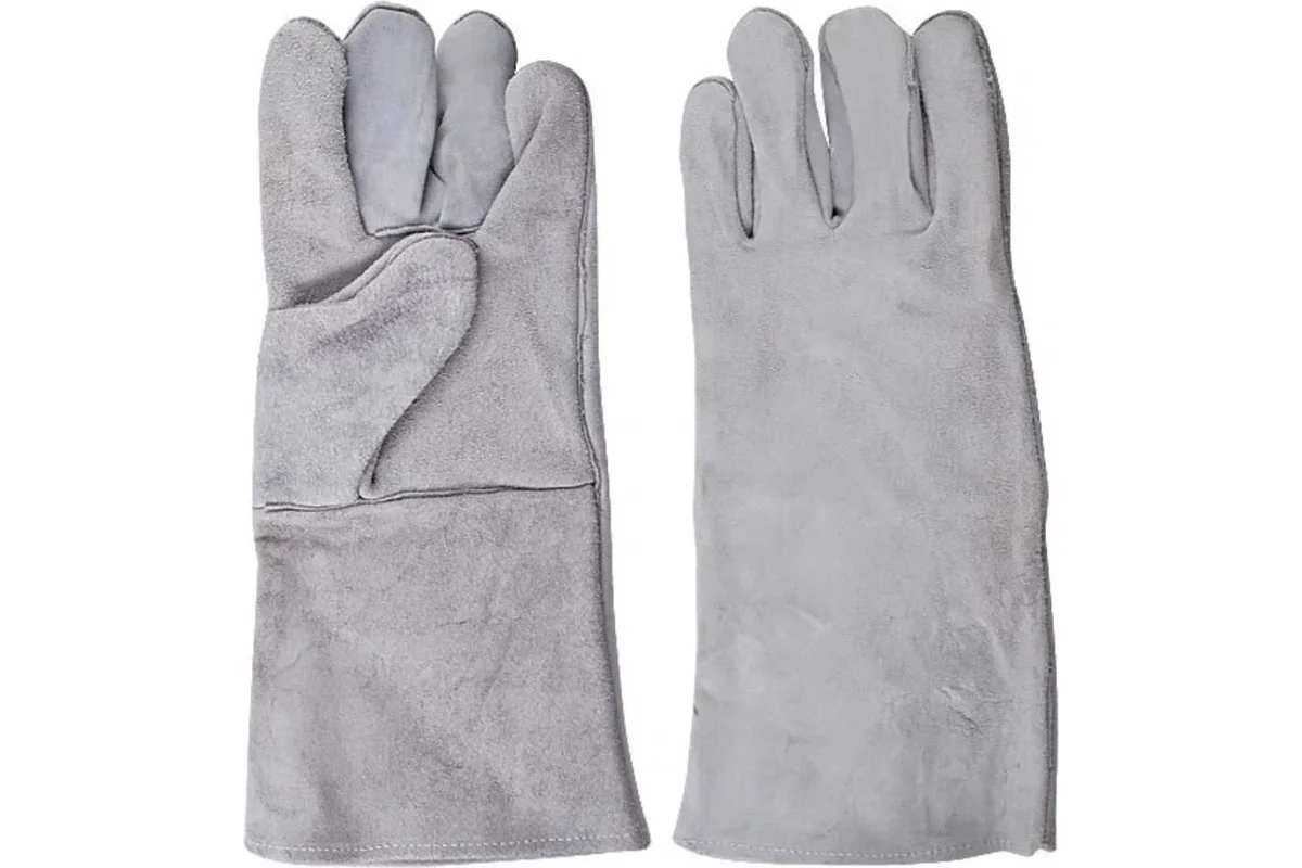 Краги спилковые удлиненные