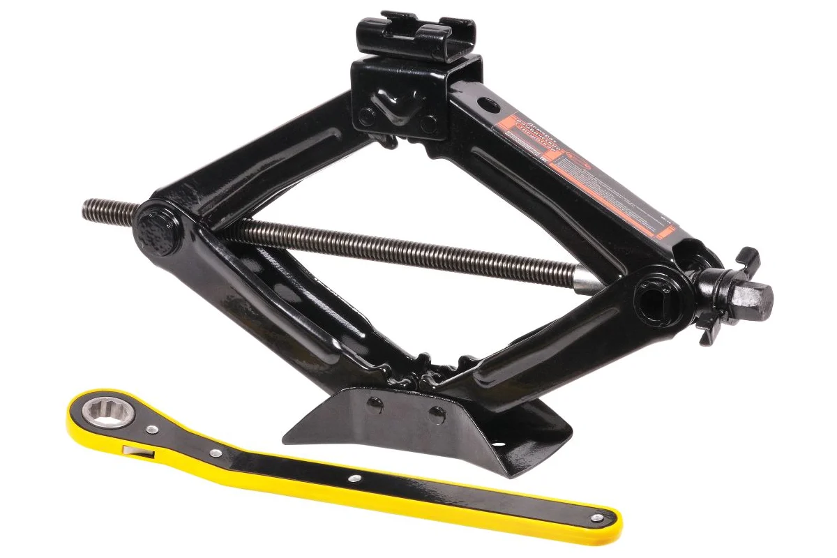 Домкрат 1,0 т ромбический  (100-350 мм) с трещоткой //АВТОДЕЛО