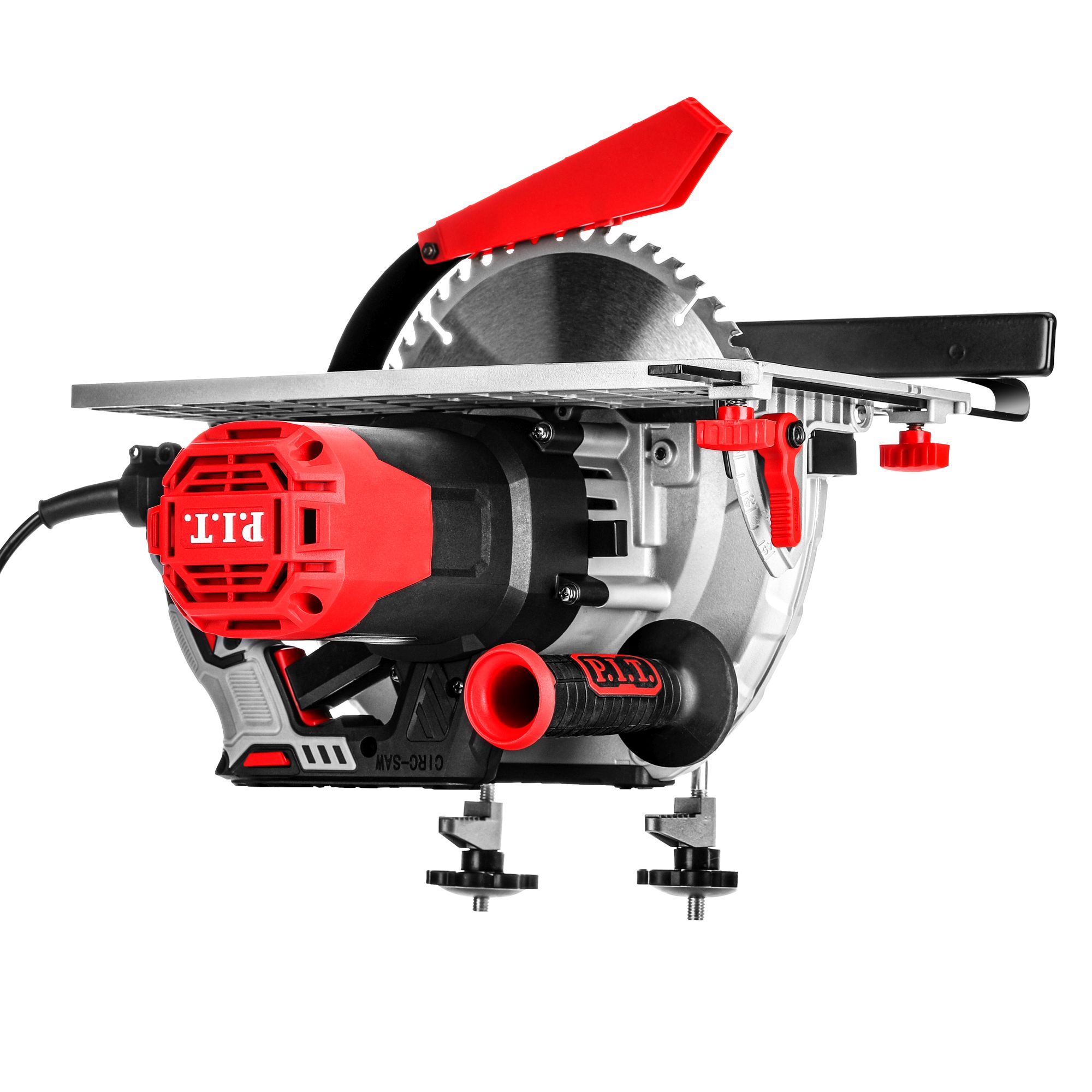 Пила циркулярная электрич. P.I.T. PKS235-C (2200Вт, 4500об/мин, диск 235х30мм, пропил 53/78мм, 45°)