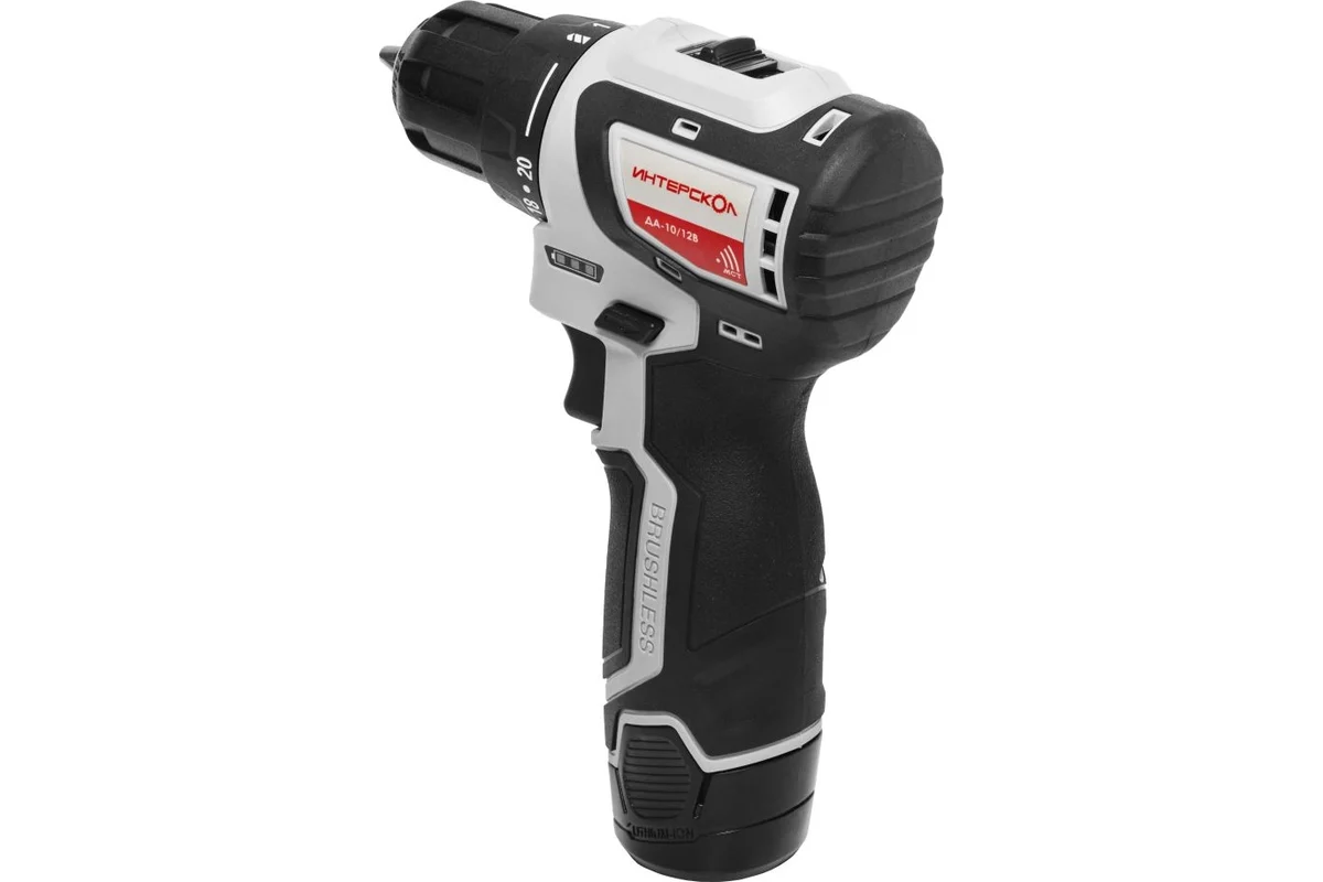 ДА-10/12В МиниМАКС бесщеточная аккумуляторная дрель-шуруповерт (Li-ion, картон, без аккум. и ЗУ)