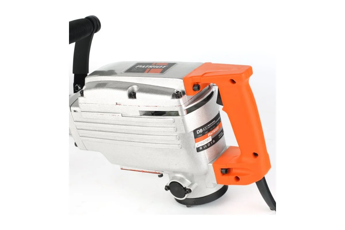 Молоток отбойный PATRIOT DB 400, мощность 1500Вт, энергия удара 45 Дж, 1400 уд./мин., 2 зубила в ком