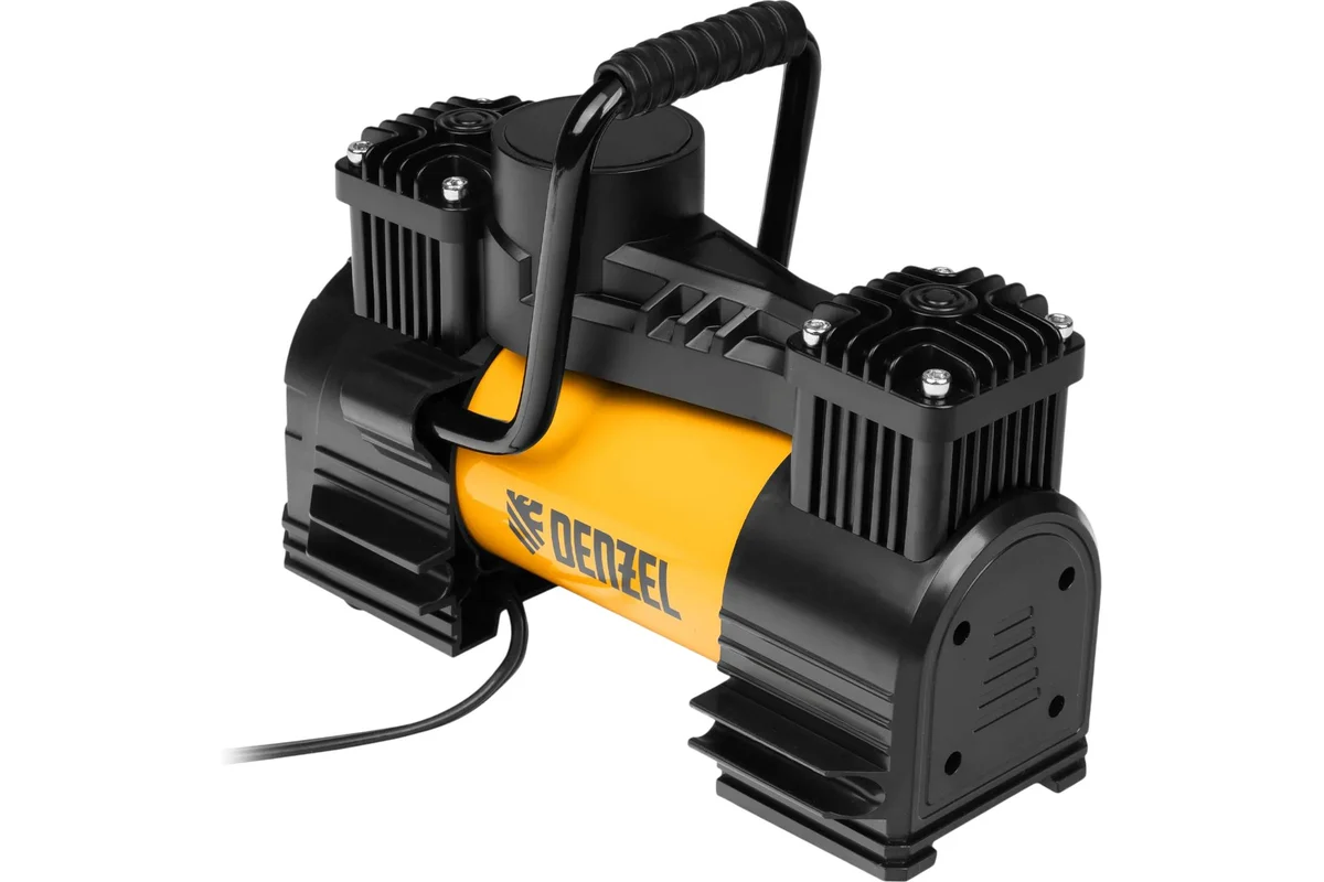 Компрессор автомобильный AC-75, 12 В, 10 атм., 75 л/мин, LED// Denzel