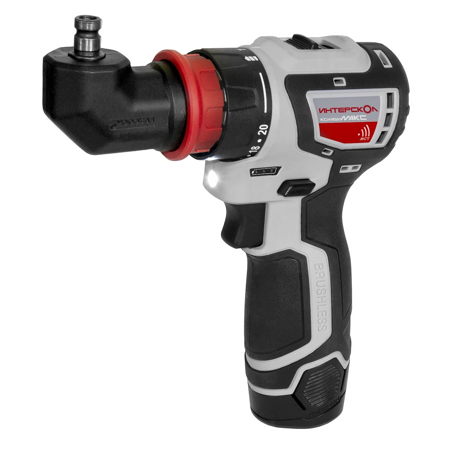 ДА-10/12В 36 КомбиМАКС бесщеточная аккум. дрель-шуруп. (Li-ion, сумка, 2 аккум., 2Ач, 4 насадки), шт