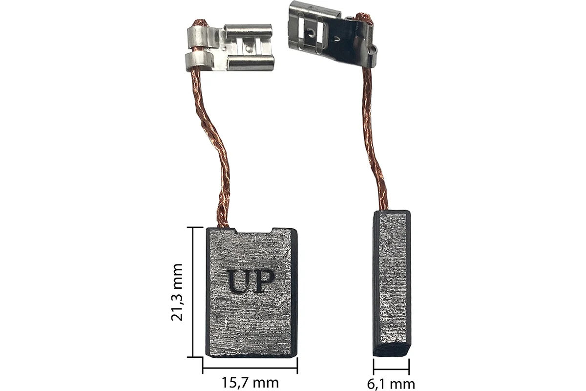 Щетка графитовая UNITED PARTS 6,1х15,7х21,3мм для DeWALT (аналог 585041-00)							