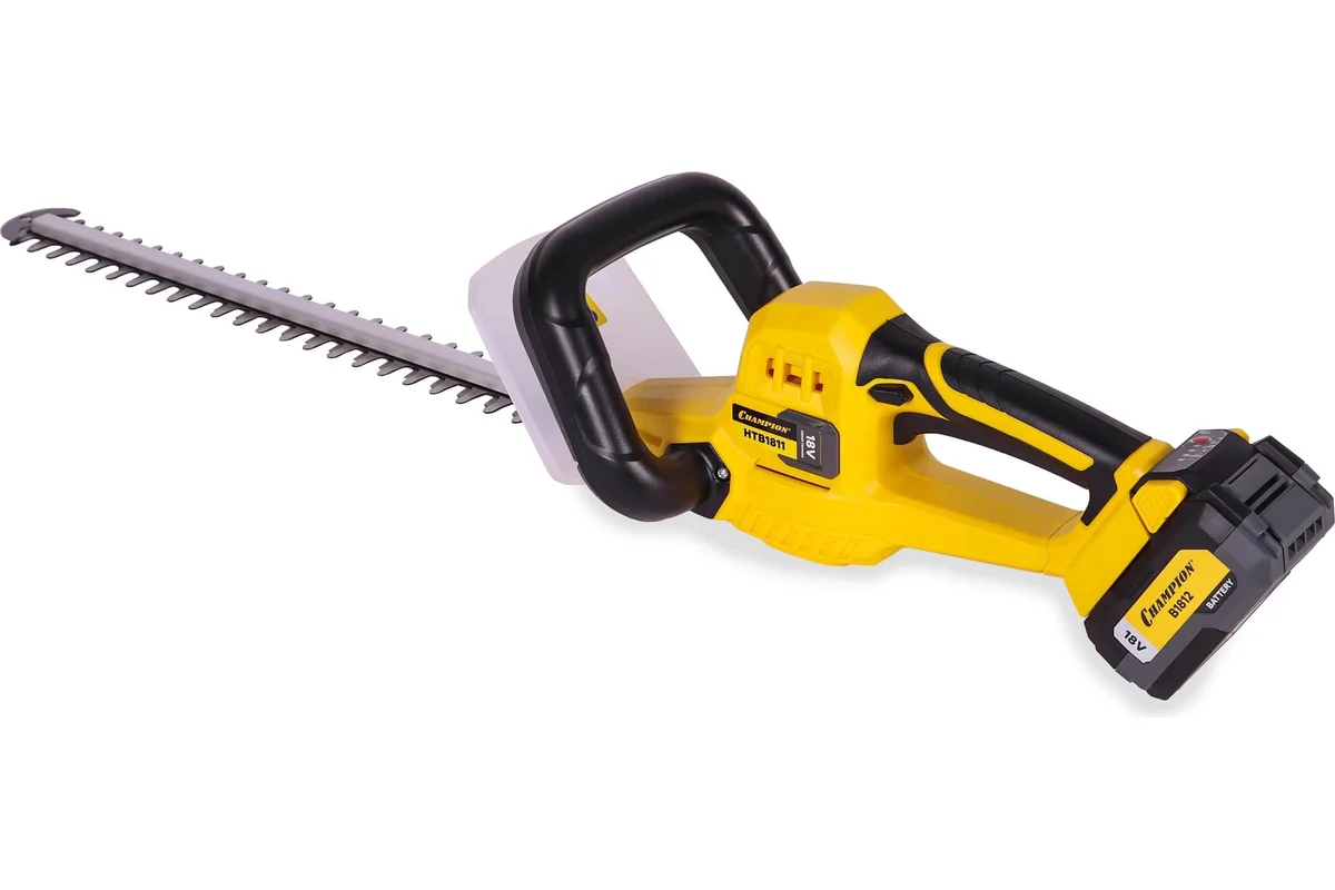 Ножницы аккумуляторные CHAMPION HTB1811 (18В4Ач Li-ion 510мм2,1кг100мин15мм1300ход/мин+АКБ( 2Ач)иЗУ)