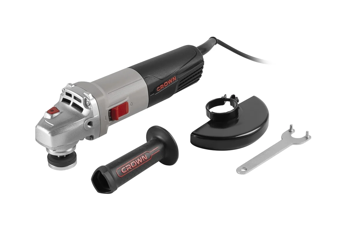 Угловая шлифовальная машина CROWN CT13502-125V, Ø125 мм, 1010 Вт, 4000-11000 об/мин