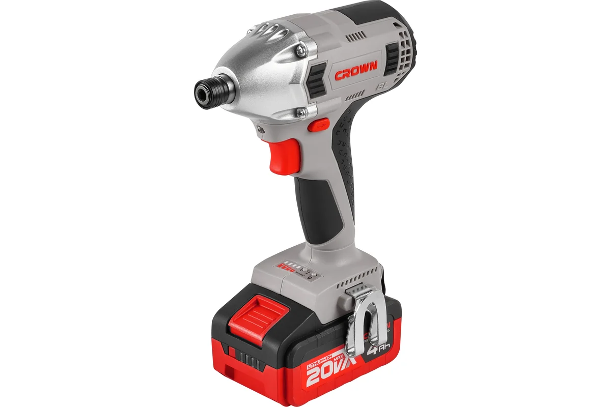Аккумуляторный винтовёрт 20В, бесщеточный, 2х4,0Ач // CROWN