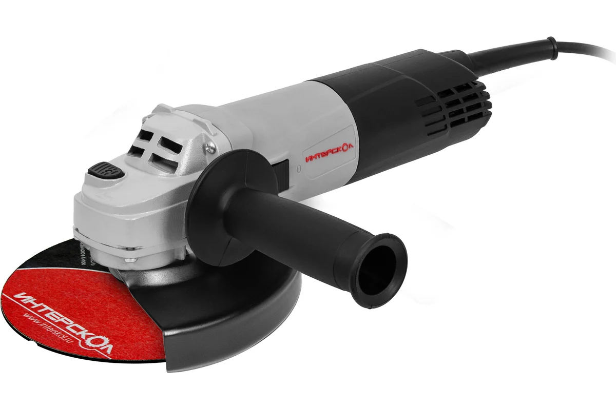 УШМ-125/1000 ИНТЕРСКОЛ .Углошлифовальная машина 1000 Вт, круг 125х22,2мм, 11000об/мин