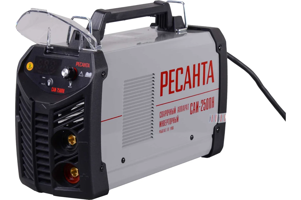 РЕСАНТА, САИ-250ПН. Инверторный сварочный аппарат пониж. напр., 140-260В, 35А, 10-250А, 6мм