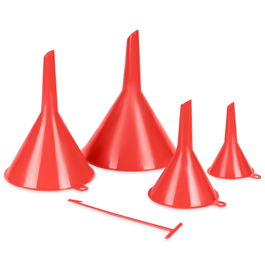 Воронки комплект 4 шт. (50 мм, 75 мм, 95 мм, 115 мм) AVS OF-04К