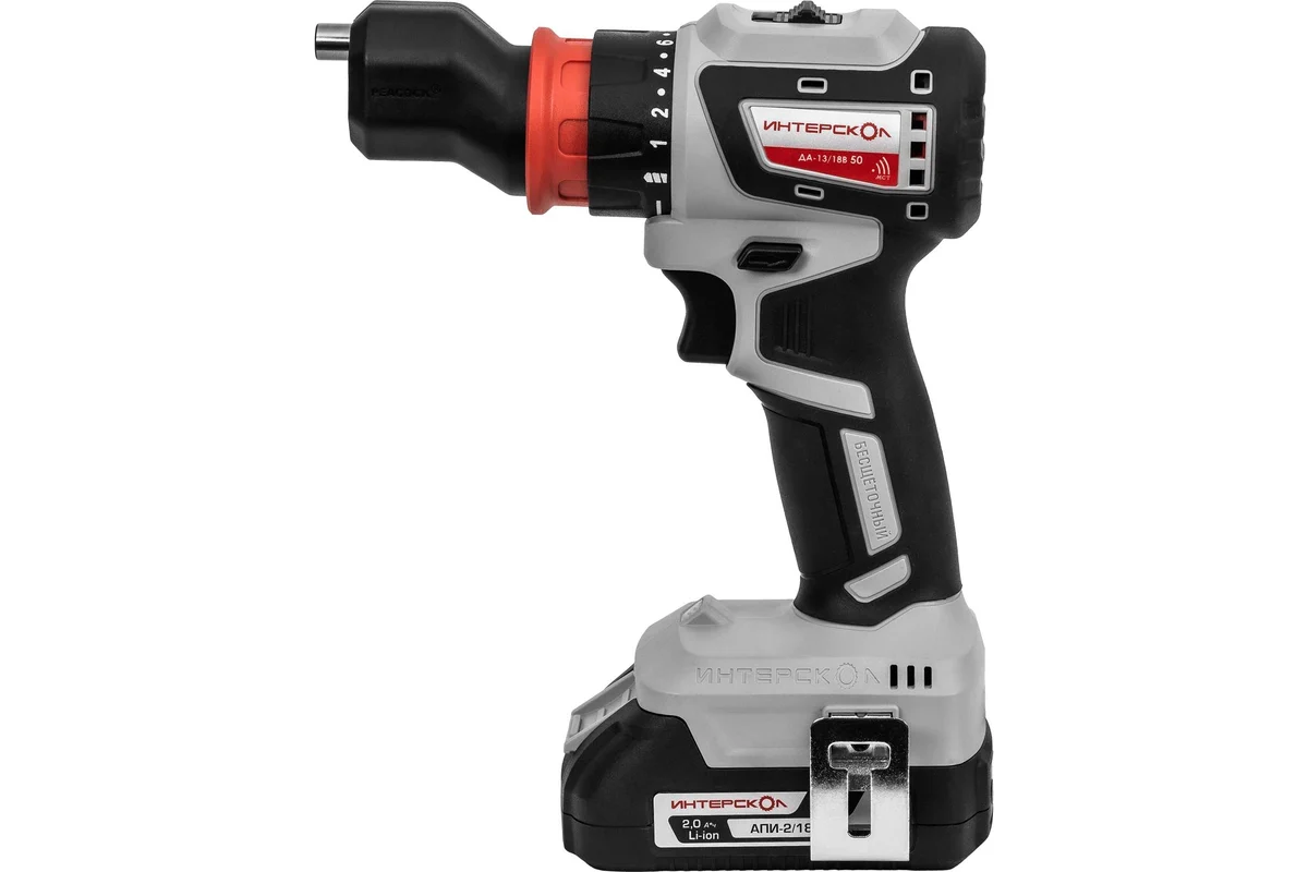 ДА-13/18В 50 бесщеточная аккум. дрель-шуруп. комби АПИ (Li-ion, кейс, 2 аккум., 2Ач, 4 насадки)