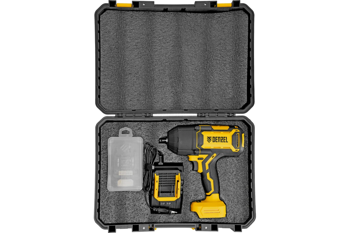 Гайковерт ударный аккумуляторный бесщет. CIWH-BL-20-1000, Li-Ion, 20 В// Denzel
