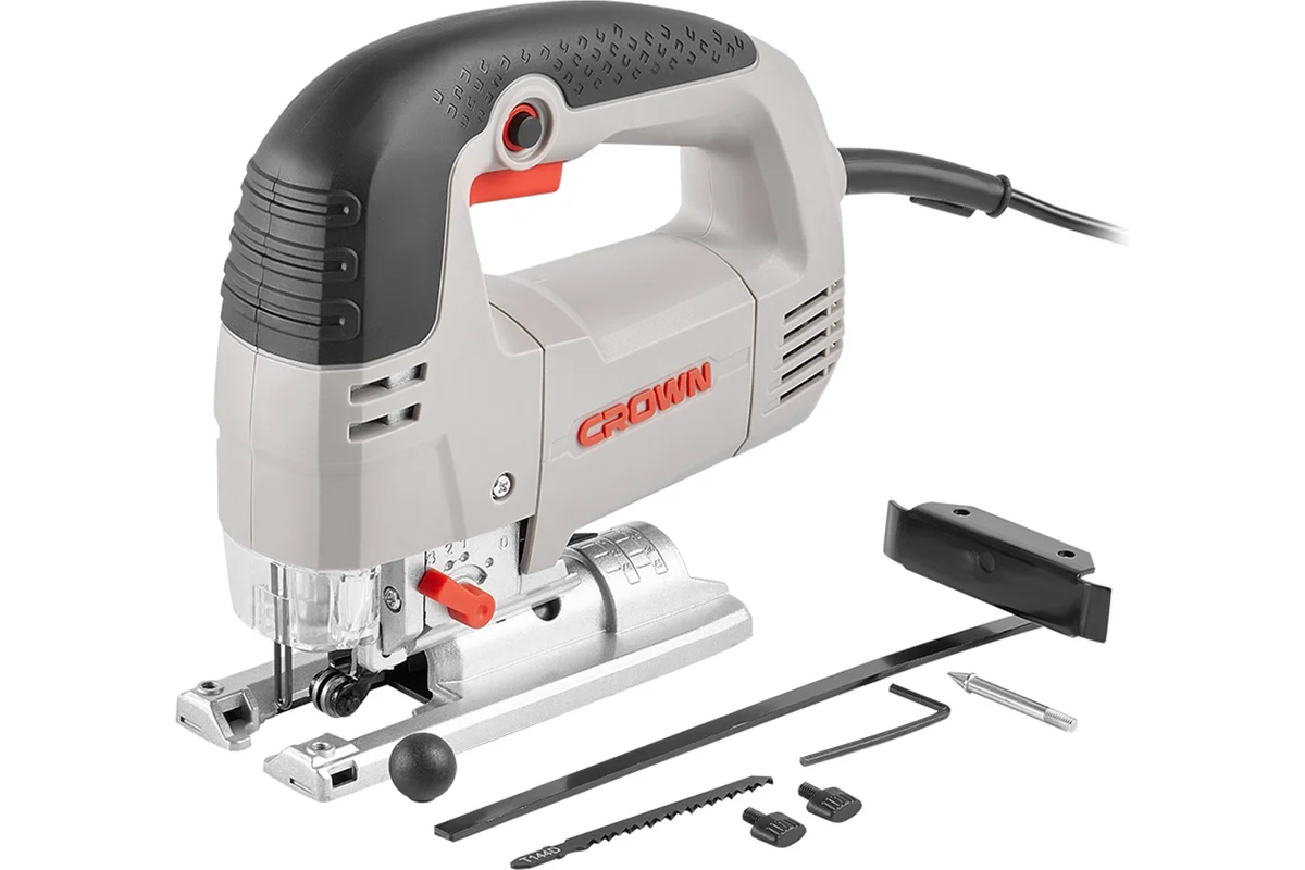Лобзик CROWN CT15189, 710 Вт, 700-3000 об/мин, маятниковый ход, глубина пропила 85мм