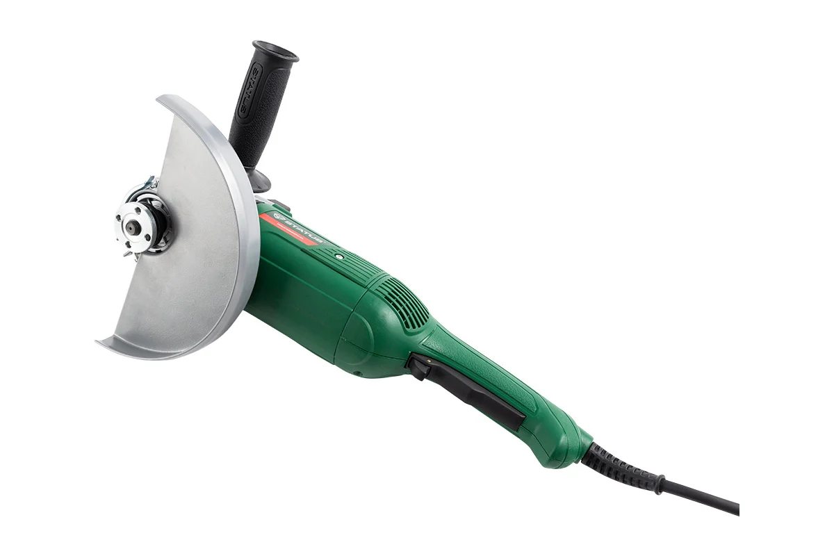 УШМ STATUS SA230L PRO 230мм, 2100Вт, 6500об/мин, плавный пуск, поворотная задняя рукоятка, 4.5кг