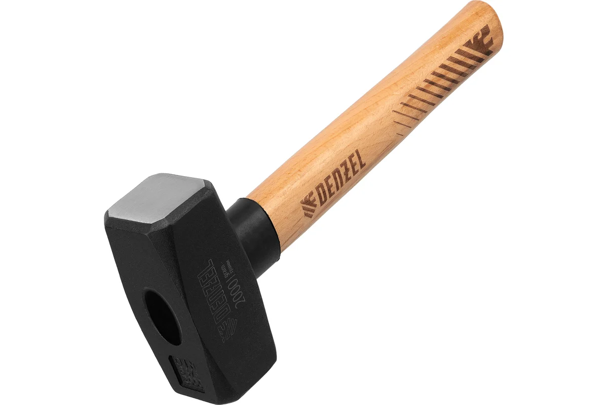 Кувалда, 2000 г, кованая головка, буковая рукоятка// Denzel