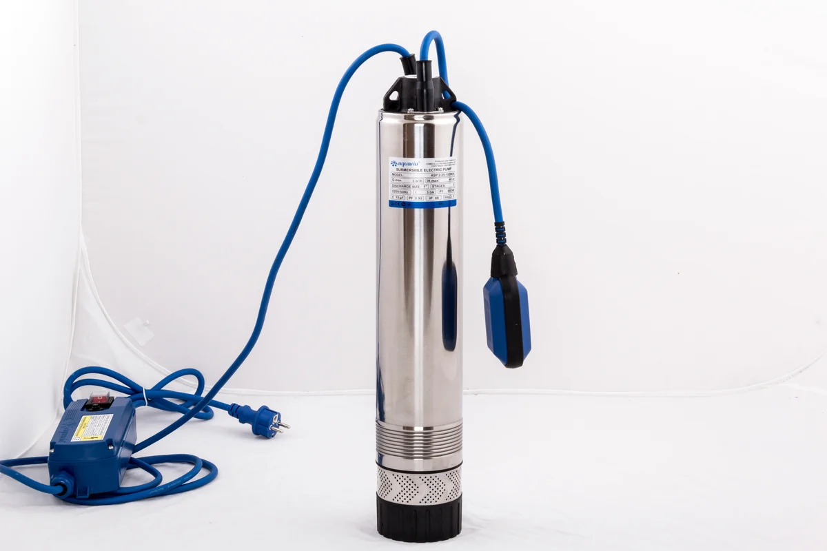 Насос погружн. колодезн. ASP2-25-35-100WA,встроенный конденсатор,каб 20м, 50л/мин,NEW(3224)//AQUARIO