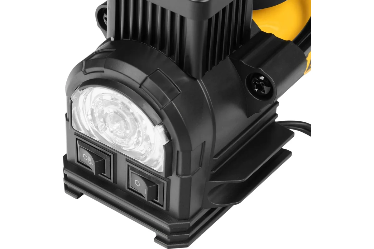 Компрессор автомобильный AC-75, 12 В, 10 атм., 75 л/мин, LED// Denzel